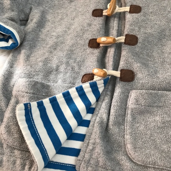 Mini Boden Toggle Grey Jacket w hood 18 - 24M EUC - Picture 2 of 6